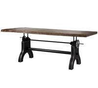 Table à manger 220x100x80-101 Manguier huilé Bois naturel MANCHESTER #103