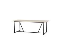 Table à manger 220x90 cm Frêne brossé Dust SILAS