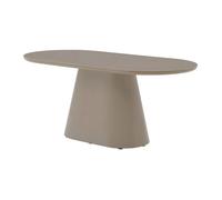 Table à manger 6 personnes en MDF - Taupe - VALIANA