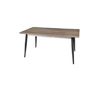 - Table à manger 8 Personnes Brooklyn - 160 x H. 76 cm - Marron