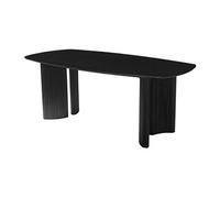 Table à manger 8 personnes en bois de manguier - Noir - TAMENIA de Maison Céphy