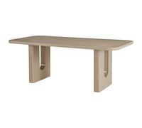 Vente-unique - Table à Manger 8 Personnes en MDF - Taupe - NAKONI