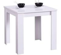 Table à Manger 80x80 cm Blanc 4 Places Multicolore G