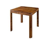 Table à Manger 80x80 cm - Bois Massif de Palissandre laqué (Noisette) - Toronto #257