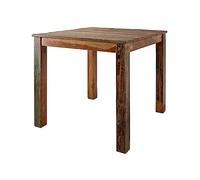 Table à Manger 80x80cm - Bois Massif recyclé laqué (Multicolore) - Nature of Spirit #124