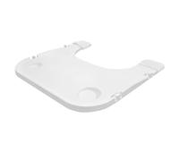 Table à manger amovible pour fauteuil roulant, en plastique ABS robuste, avec porte-gobelet, crochets, bandes de fixation pour adultes, personnes âgées, lecture de nourriture (blanc)