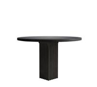 Table à Manger Arc Ø120 Café Noir/chêne