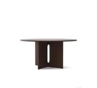 Table à Manger Audo Androgyne Ø150 cm Chêne Teinté Foncé