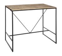 Table haute design industriel Edena - L. 115 x H. 98 cm - Noir