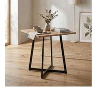 Table à Manger Carrée 80x80 cm en Bois Chêne Noir | Cuisine et Salonr