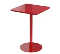 Table à manger carrée avec base stable, table de réunion de bureau de style nordique, tables basses de loisirs, Tables de dîner à assemblage facile pour salle à manger, café(rouge,70x70x73cm)