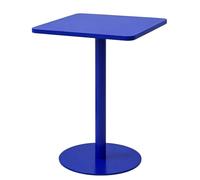Table à manger carrée avec base stable, table de réunion de bureau de style nordique, tables basses de loisirs, Tables de dîner à assemblage facile pour salle à manger, café(Bleu,70x70x73cm)