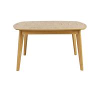 Miliboo - Table à manger carrée scandinave bois clair chêne L140 cm LEENA