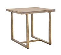 Table à Manger Carrée Effet Bois "Ankara" 80cm Naturel