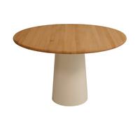 Table à manger Circle of Calm Ø 120cm beige steel base
