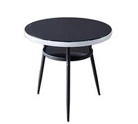 Table à manger circulaire moderne moderne, table basse de rangement, table de conférence pour petites entreprises simple