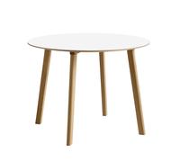 Table à manger Copenhague CPH Deux 220 2.0 Ø 98cm water-based lacquered oak base