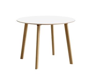 Table à manger Copenhague CPH Deux 220 2.0 Ø 98cm water-based lacquered oak base
