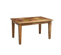 Table À Manger Country Shabby Rectangulaire Ou Carrée Solide Bureau Taverne Salle De Réunion Fumeur Multicolore