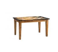 Table À Manger Country Shabby Rectangulaire Ou Carrée Solide Bureau Taverne Salle De Réunion Fumeur Multicolore