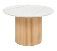 Atmosphera Table à manger Homelya 2 places effet marbre 110x110x76 cm
