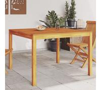 vidaXL Table à Manger de Jardin, Table de Repas, Meuble d’Extérieur, Table à Dîner de Terrasse Patio, Moderne, Bois d'Acacia Massif