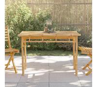 Table à manger de jardin 110x55x75 cm bambou table vidaXL