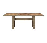 Table à manger de jardin,table d'extérieur Marron 200x100x74 cm Résine tressée 2082350 FrenchDays