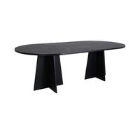 Venture Home - Table de repas ovale Bootcut noir Noir G