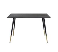 Venture Home - Table repas en MDF et acier Dipp 120 x 90 cm Noir G