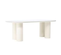 Table à Manger Design "Havstenssund" 220cm Blanc
