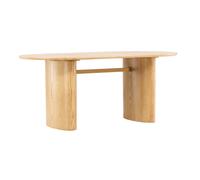 - Table de repas ovale 140 x 90 cm Isolde