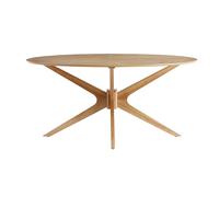 Table à manger design ovale chêne L160 cm DIELLI