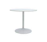 Table à manger design ronde blanche D90 cm CALISTA