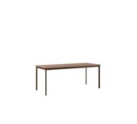 &Tradition Table à manger Drip HW116 83x193 cm Black frame-clear lacq. walnut