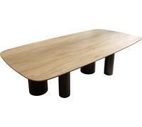 Table à manger Edge Boot 240x120 cm Céramique Laminam® Sabbia Eichefarbig