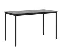 Table à manger en bois à angle droit avec pieds en métal | Pour cuisine et salle à manger, design moderne, forme rectangulaire, cadre stable, montage facile
