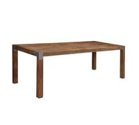 Table à manger en bois d'acacia laqué AMSTERDAM N° 116 - MASSIVMOEBEL24 - Classique - Intemporel - Rectangulaire