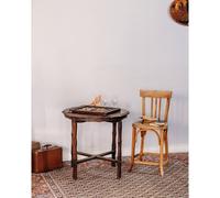 Table à manger en bois foncé n°519