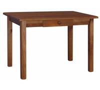 Table à manger en bois massif avec tiroir - table de cuisine / table à...