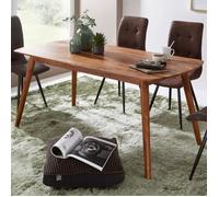 Table à manger en bois massif WOHNLING WL5.572 - Sheesham - 120x77x60 cm - Style campagne