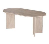 Table à manger en bois "Sablin" - 180 x 89 x 75 cm - Travertin 13