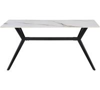 Table À Manger En Céramique "Boreal" - 4 À 6 Personnes - 160 Cm - Blanc