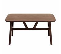 Table à Manger en métal pour 4, guéridon rectangulaire de Salle à Manger, Meubles de Cuisine de Couleur Bois Peu encombrants, 100cm / 120cm