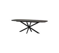 Table à manger extensible 180-220x90 cm MDF noir Arros