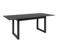 Table À Manger Extensible 4 À 8 Personnes L160/200 Cm - Effet Ardoise Gris