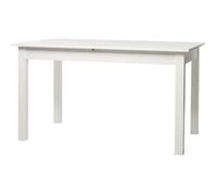 Table à manger extensible 6 à 10 personnes - Classique - Blanc - COBURG - L 137-177 x l 80 x H 76,5 cm
