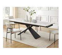Table à manger extensible 6 à 10 couverts en céramique, verre trempé et métal - Effet marbre blanc et Noir - LUMIEL de Maison Céphy Noir, Blanc https://www.fnac.com/mp49596425/Table-a-manger-extensible-6-a-10-couverts-en-ceramique-verre-trempe-et-metal-Effet-marbre-blanc-et-Noir-LUMIEL/w-4?oref=0faa27d4-d697-b309-e641-19886aed2fb5
