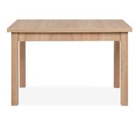 Table à manger extensible 6 à 8 personnes effet chêne 120/200 cm - Louca