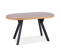 Table à manger extensible avec 2 plateaux supplémentaires en bois - 12 couverts - L 140/272 x P 80 x H 76 cm